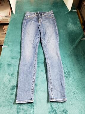 Gap Jeans Size 0 Womens Blue Stretch Pants Denim Ladies High Rise True Skinny